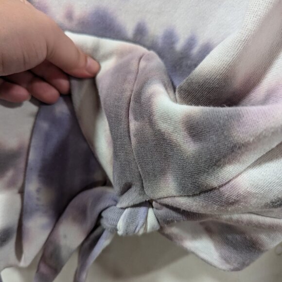The Sweatshirt Project Long Sleeve Tie Dye Round Neck Bottom Tie Sweater Sz M - Picture 3 of 7